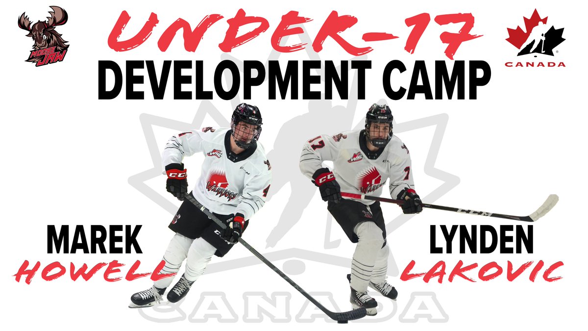 Marek Howell and Lynden Lakovic will represent the Warriors at <a href="/HockeyCanada/">Hockey Canada</a>'s under-17 development camp next month in Calgary.

Read more: bit.ly/397YSIl

#WeAreRelentless | <a href="/HowellMarek/">Marek Howell</a> | <a href="/LakovicLynden/">Lynden Lakovic</a>