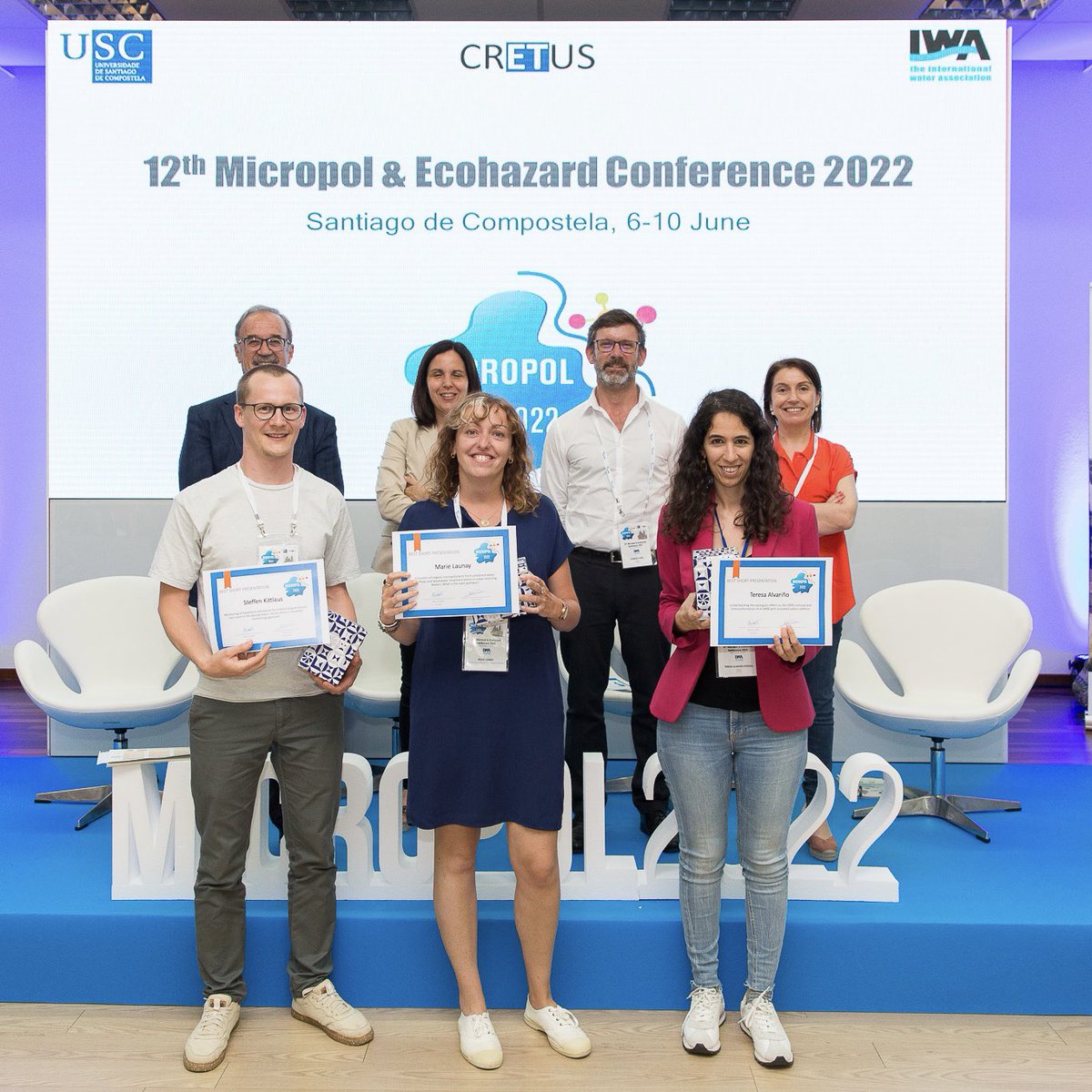 Cetaqua (@cetaqua) on Twitter photo <a href="/TeresaAlvarino/">Teresa Alvariño</a>, awarded for one of the best short presentations at the international conference <a href="/Micropol2022/">Micropol 2022</a>:
💬 Understanding the synergistic effect on the OMPs removal and biotransformation of an MBR with activated carbon addition.
Congratulations! 👏🎉
#CetaquaGalicia <a href="/TeresaAlvarino/">Teresa Alvariño</a>, awarded for one of the best short presentations at the international conference <a href="/Micropol2022/">Micropol 2022</a>:
💬 Understanding the synergistic effect on the OMPs removal and biotransformation of an MBR with activated carbon addition.
Congratulations! 👏🎉
#CetaquaGalicia