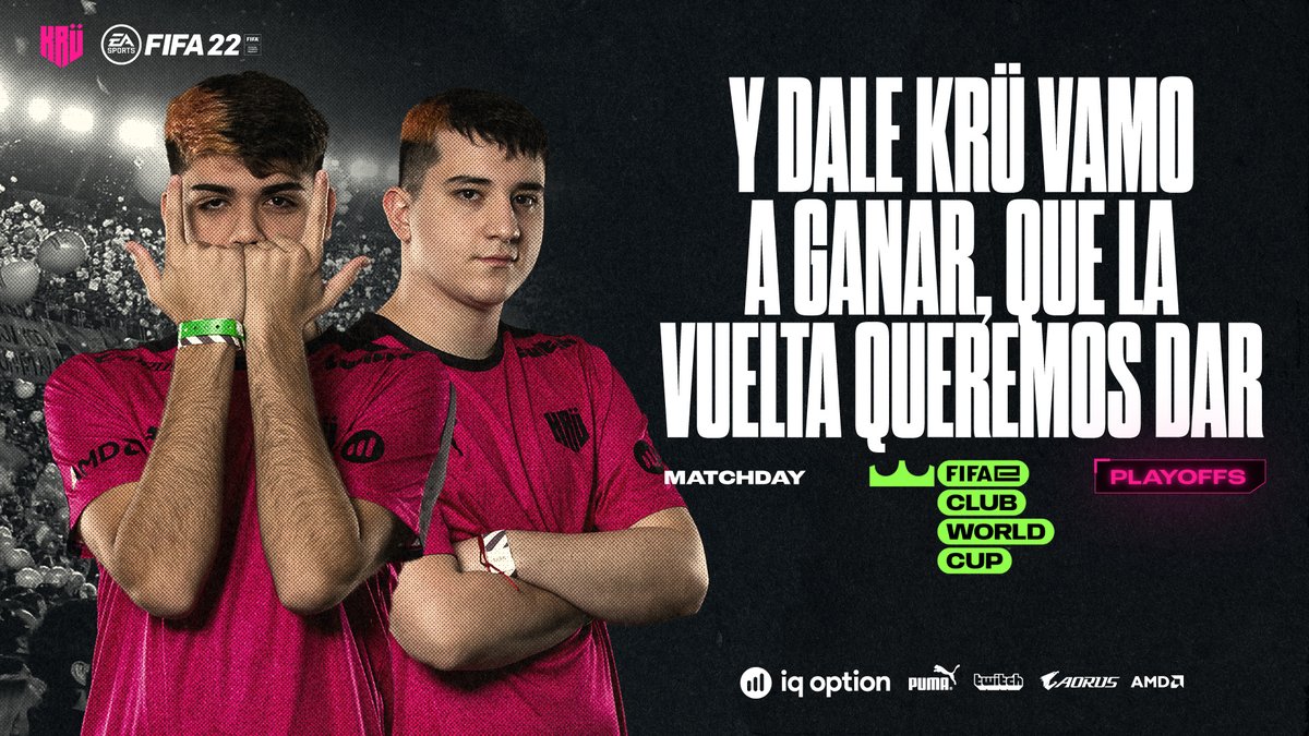 KRUesports's tweet image. 📢A. POR. TODOOOOOOOOO

@yagofawaz y @ValenMzz_ no piensan decirle adiós a la temporada! Hoy se juegan los PLAYOFFS de la FIFAe Club Series! 

El pase al MUNDIAL está en juegoooooo! Arrancamos vs @R10Team! 

📅HOY
🕘17:30hs🇦🇷🇧🇷
▶️fifa.gg/c/fifae-club-s…