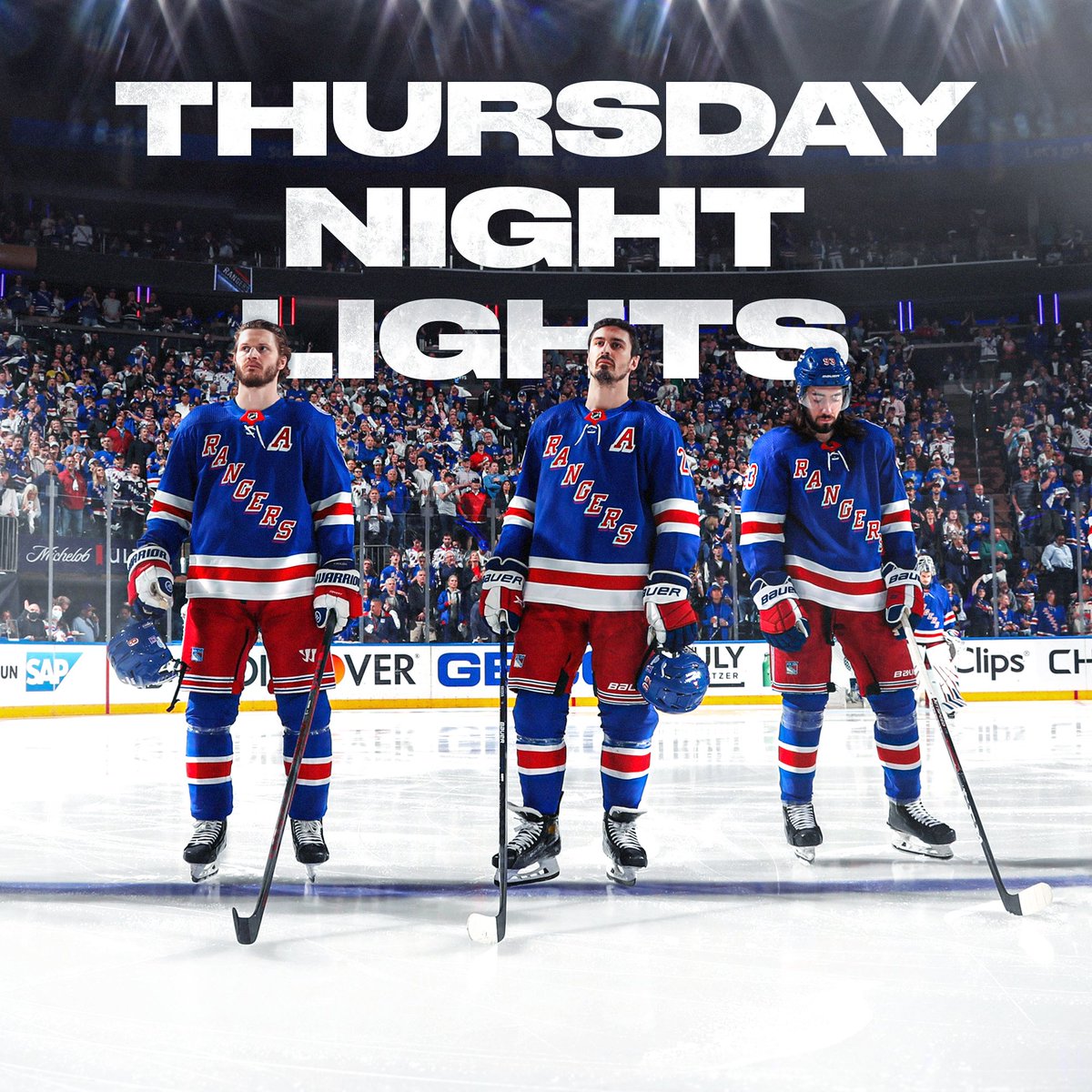 NYRangers's tweet photo. Tonight at the World's Most Famous. https://t.co/3BIkIa2xDR