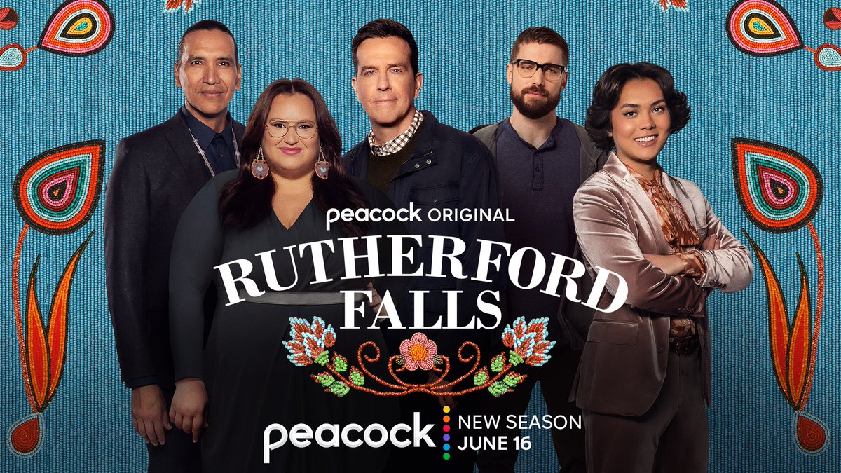 Only 7 more sleeps until a whole new season of #RutherfordFalls drops on @peacockTV!  

Thursday June 16, join @janaunplgd, @edhelms , @dallasgoldtooth , @MichaelGreyeyes and showrunner @sierraornelas for more episodes of #NativeExcellence. 

#RepresentationMatters #NativesOnTV