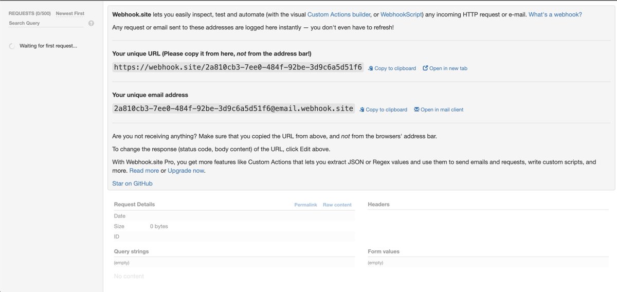 nicogaldamez's tweet photo. Estás trabajando con Webhooks y querés probar cómo y qué llega?
Chusmeate https://t.co/QXqhk3qO88, una herramienta super simple que te genera una url con un token lista para usar https://t.co/PqQNAZhjtF