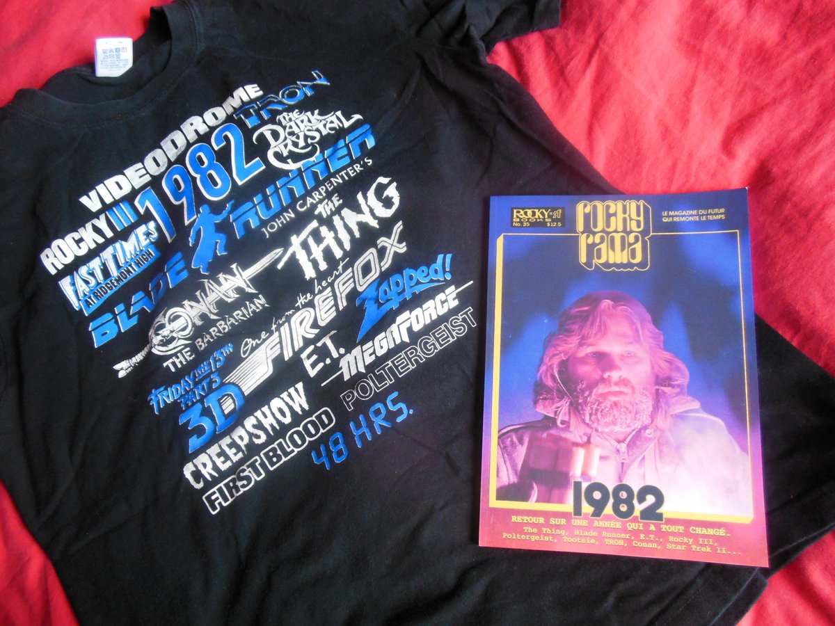 MelvinZed's tweet photo. Bien reçu le #Rockyrama spécial 1982 !
Cool, j'ai le tshirt qui va avec ! ❤

tshirt by #Mcleod1997 https://t.co/cKXnPcPPQ9