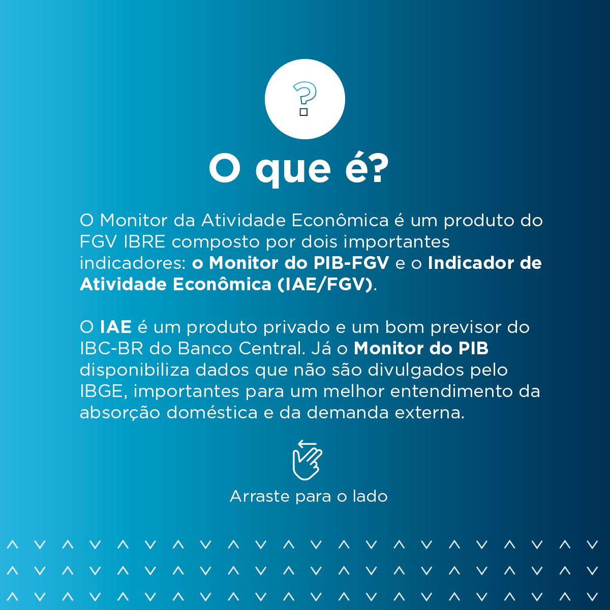 FGVIBRE's tweet photo. Com o Monitor da Atividade econômica você pode acompanhar mensalmente os nossos #indicadores e entender as perspectivas e variações de crescimento dos diferentes #setores, orientar as definições estratégicas e de investimento de seu #negócio [...] https://t.co/NZLHezF7dL