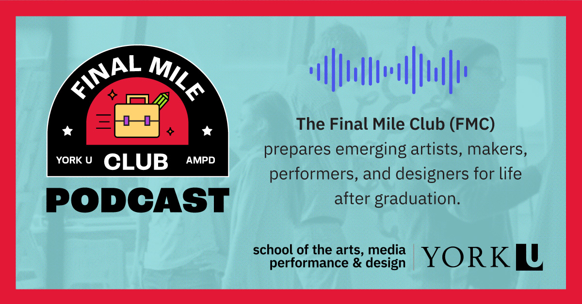 YorkuAMPD's tweet photo. ๐จ ATTENTION CLASS OF 2020/2021
Are you looking for help navigating life after graduation?
The Final Mile Club Podcast is officially live and ready to help you take on your next big creative journey!
Listen now: https://t.co/y8ETjBwQAi
#YorkUConvo #YorkU #AMPDxFMC https://t.co/6uiNzqMOEp