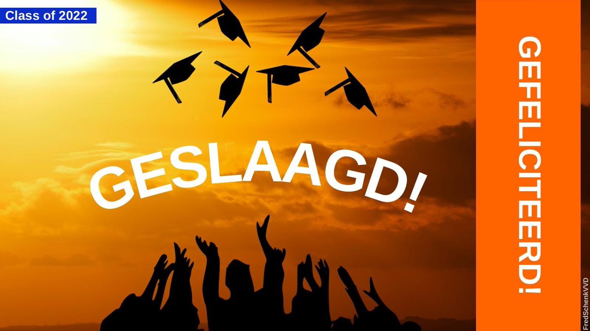 Een spannende dag voor veel eindexamenleerlingen (en hun familie). Alle geslaagden, namens VVD Tiel, van harte gefeliciteerd!
#geslaagd #gefeliciteerd #vvdtiel