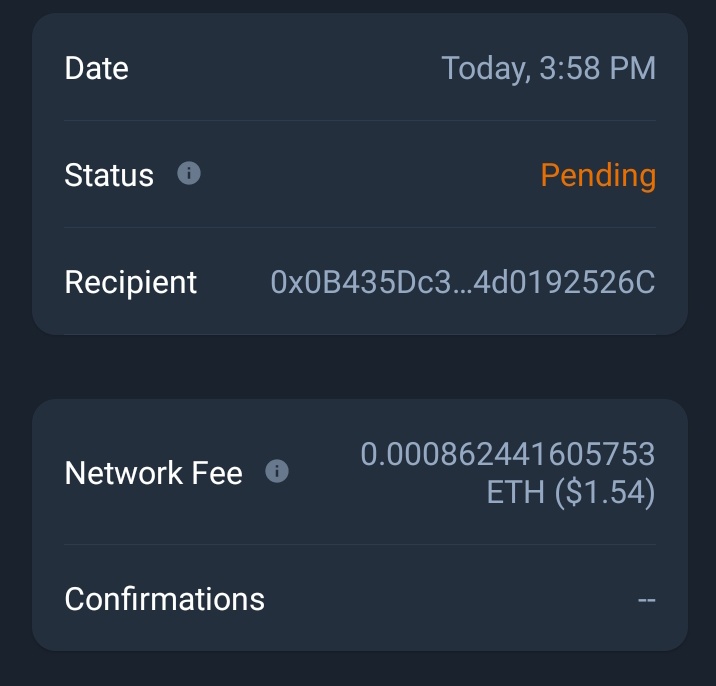 stanokcrypto's tweet image. Lowest fee I have been charged on Ethereum transaction. #Ethereum is back 🔥

#Bitcoin #EthereumFees #Crypto