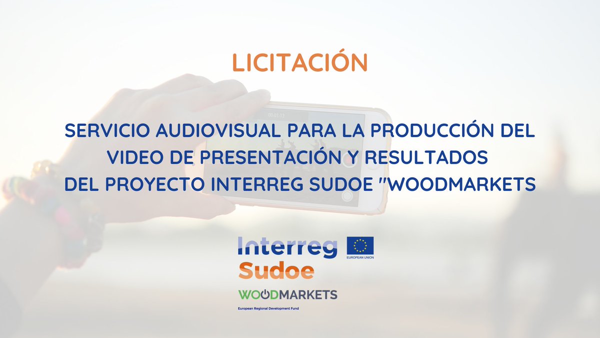 Abrimos licitación para contratar un servicio audiovisual - Las respuestas deben enviarse antes del 17 de junio de 2022 woodmarkets-sudoe.com/abrimos-licita…