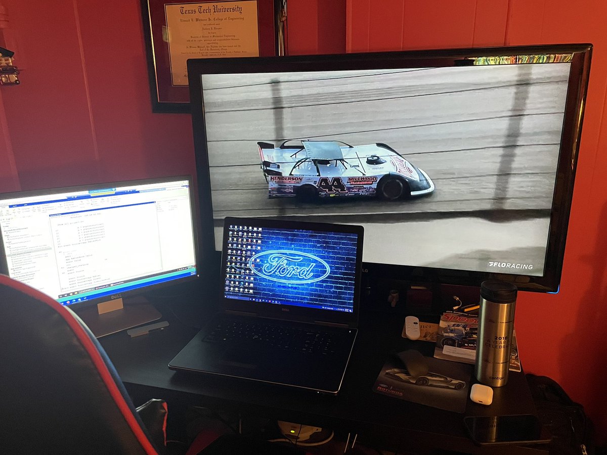 Ajvasquez88R's tweet photo. The perks of working from home sometimes…watching #EldoraMillion on @FloRacing https://t.co/udXrA1QhXk
