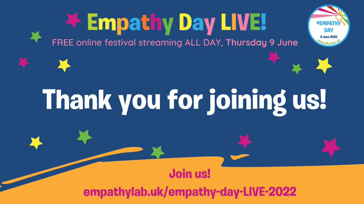 What an amazing day. Thank you to all our authors, illustrators, schools, libraries, publishers, partners and supporters and to everyone who has joined in today. Don't forget to use your resolutions every day because every day is #EmpathyDay