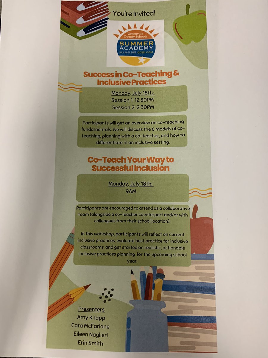 We hope you will join us! <a href="/gcssummeracad/">GCS Summer Academy</a> <a href="/GCS_SpecialEd/">GCS Special Education</a>