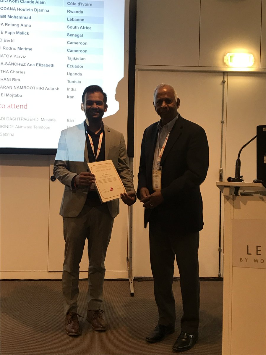 Ank_iitR's tweet photo. Receiving #SYSTA award by Prof. Murugesu Sivapalan at the @IAHS_AISH Montpellier France!!
@iitroorkee https://t.co/0bkghxDWaJ