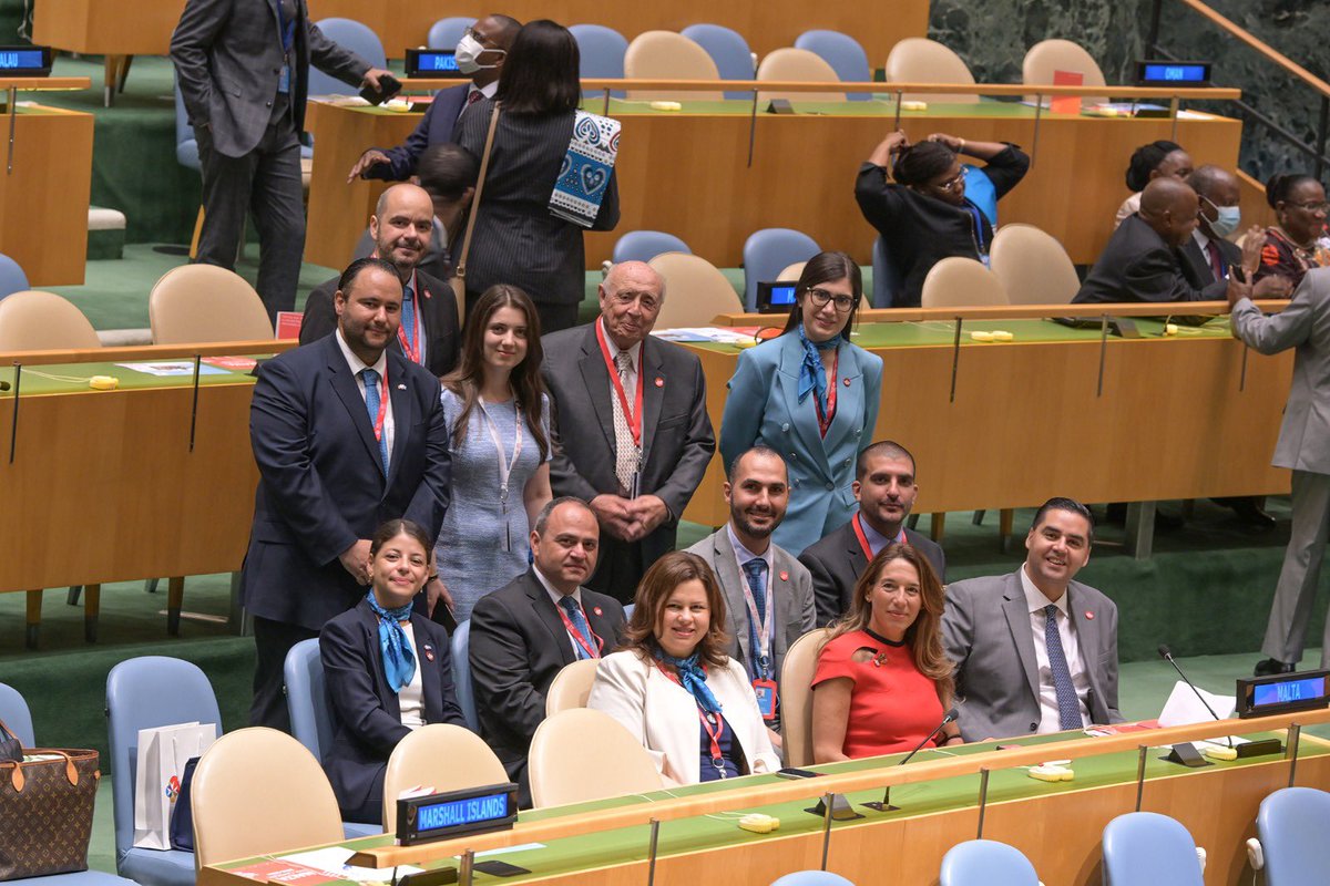 Malta 🇲🇹 has just been elected to the #UNSC for 2023-2024. We thank all members states for their support. #Malta values dialogue and diplomacy, and we are firm in our belief that it is our prime responsibility to leave the world a better place for future generations.