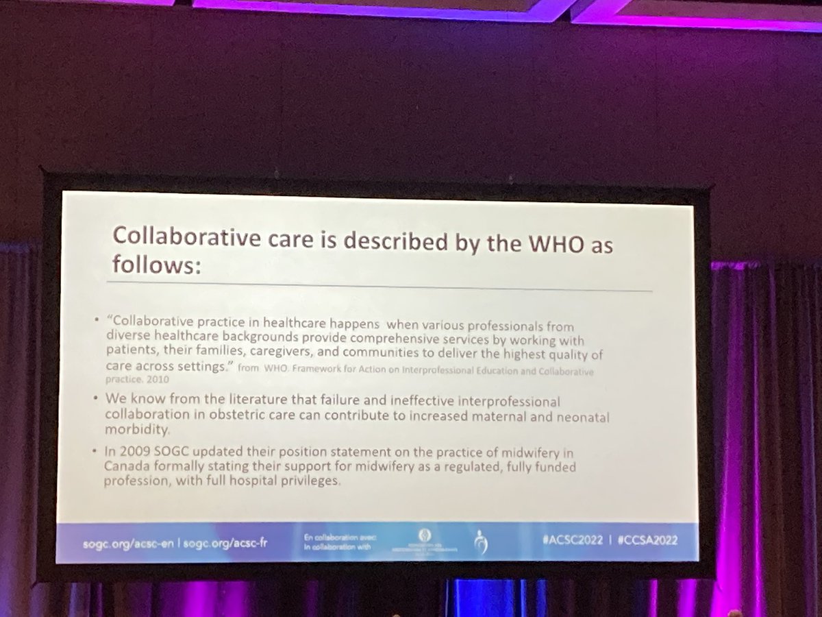salusglobal's tweet photo. ‘Collaborative care’ - you’re speaking our language! #sogcacsc @SOGCorg #acsc2022 #moreOB https://t.co/gFuK1rtPSk