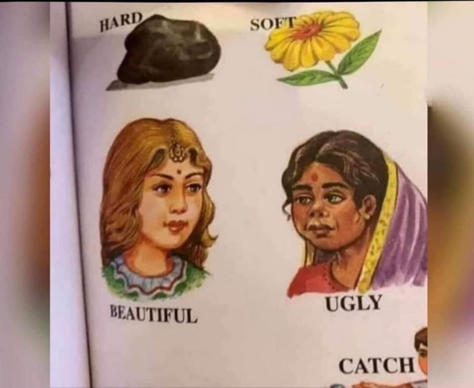 अनुहार कालो हुँदैमा नराम्रो र अनुहार गोरो हुँदैमा राम्रो हुँदैन । सुन्दरतालाई भेगको, रङकोआधारमा परिभाषित गर्न बन्द गरौँ । रङ र बनोटले सुन्दरतालाई परिभाषित गर्न सक्दैन। हरेक अनुहार फरक छन् त्यही नै सुन्दरता हो। कुरुप व्यवहार हुन्छ, चरित्र हुन्छ। बालबालिकालाई गलत कुरा नसिकाऔं।