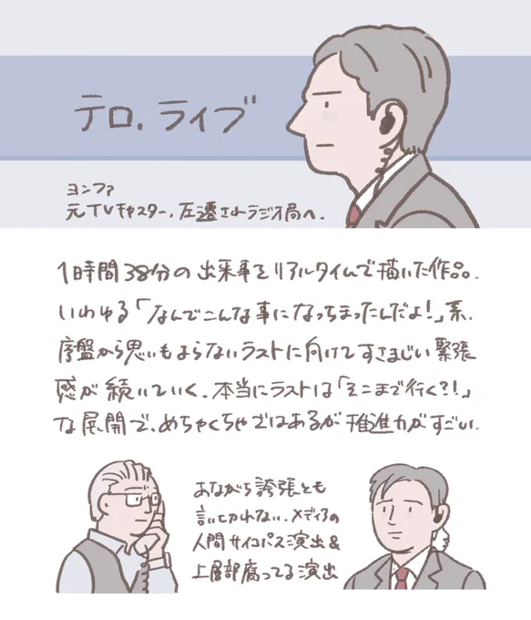 『テロ、ライブ』2021年

#100日100枚映画イラスト 
#カルチャー自由研究 