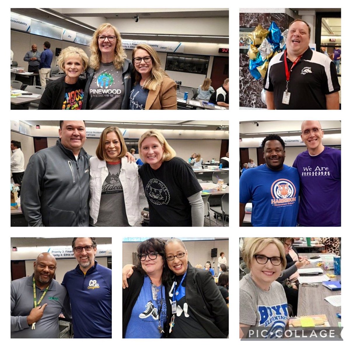 DrFateama's tweet photo. We are having a Terrific Thursday at day 4 of our @OmahaPubSchool Principal Leadership and Learning Institute! Principals are still going and growing.  Proud of their perseverance. Check out our school and district spirit! 🤩#OPSProud #ForwardTogether #OPSleadandlearn https://t.co/JGzMhddFfL
