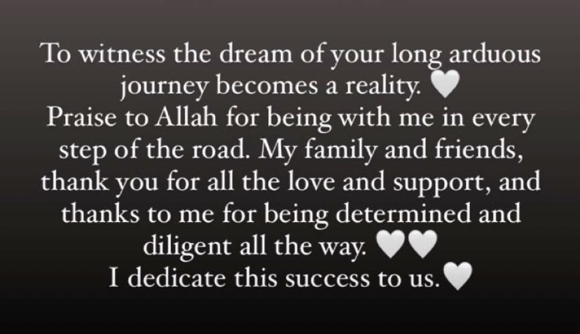 xw_9f's tweet photo. ١٠/١١/١٤٤٣ 

بفضل الله وكرمه تخرجت اليوم من كلية طب وجراحة الفم والأسنان بمرتبة الشرف 🎓 
اللهم انفعني بما علمتني ، وزدني علمًا 🤍 https://t.co/wX2CRBzPOO