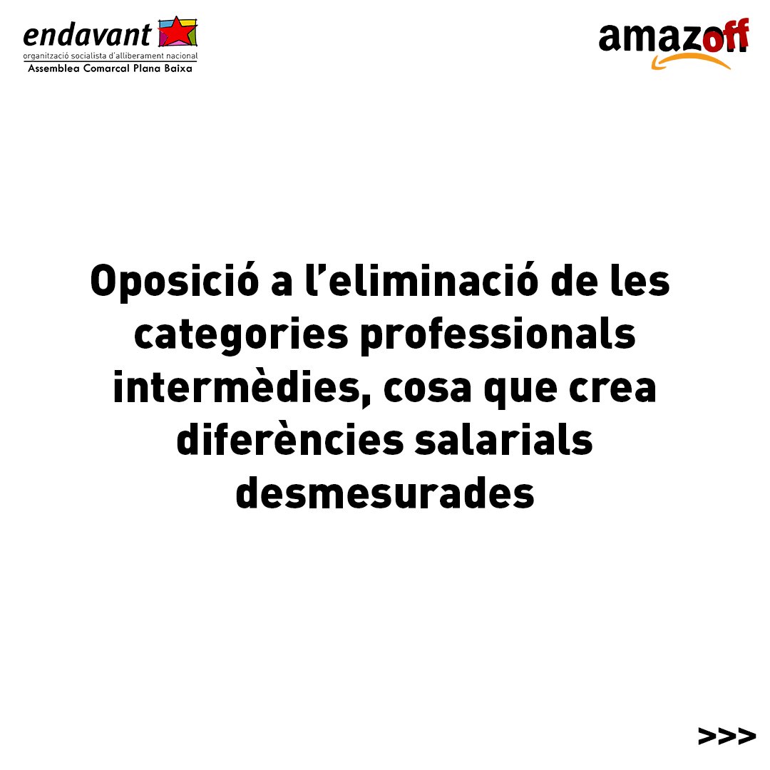 EndavantPB's tweet photo. 📢 Les anticapitalistes no ens deixem encisar pels cants de sirena i encoratgem el poble treballador a organitzar-se sindicalment per tal de no cedir ni un mil·límetre en la defensa dels seus drets laborals.
#HiHaUnaAltraManeraDeViure
#AmazOff
https://t.co/AKUOzrJlWH https://t.co/M5DKfJDRMW
