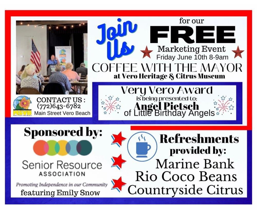 MainstreetVB's tweet photo. Coffee and Juice with the Mayor on Friday morning! #coffee #networking 🌞 https://t.co/ozkhv1SWd4
