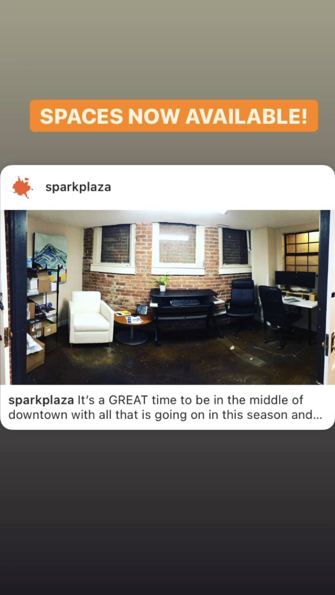 You need a space? We have a space! Schedule a tour or free trial day! Desk and private office space available. 
🖥📥💼👩🏼👨🏾
.
.
.
#makeyourmark #buildcommunity #bethehub #coworking #coworkingspace #sparkplaza #johnsoncity #downtownjc #movetothemountains #remotework #remoteworklife