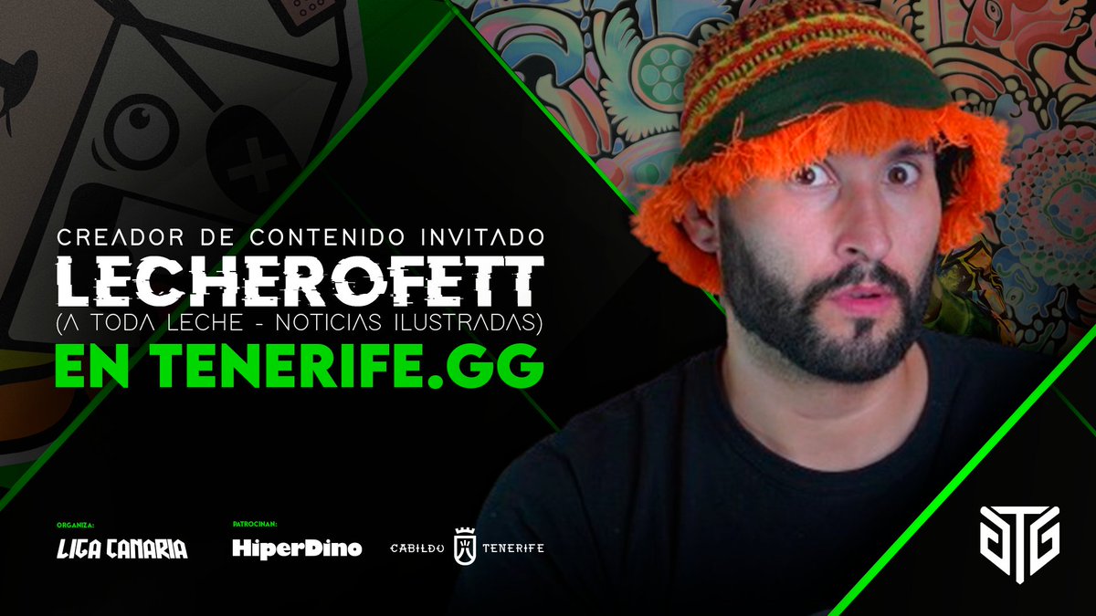 GCXFestival's tweet photo. ¡Ojito con quién se viene a #TenerifeGG! 👀

@LecheroFett (asegura que así figura en su DNI) está especializado en videos de Historia "a toda leche" y a explicar las noticias actuales de una forma diferentes gracias a sus dibujos del paint 🎨

@HiperDino_ @CabildoTenerife https://t.co/UhlrHuontk