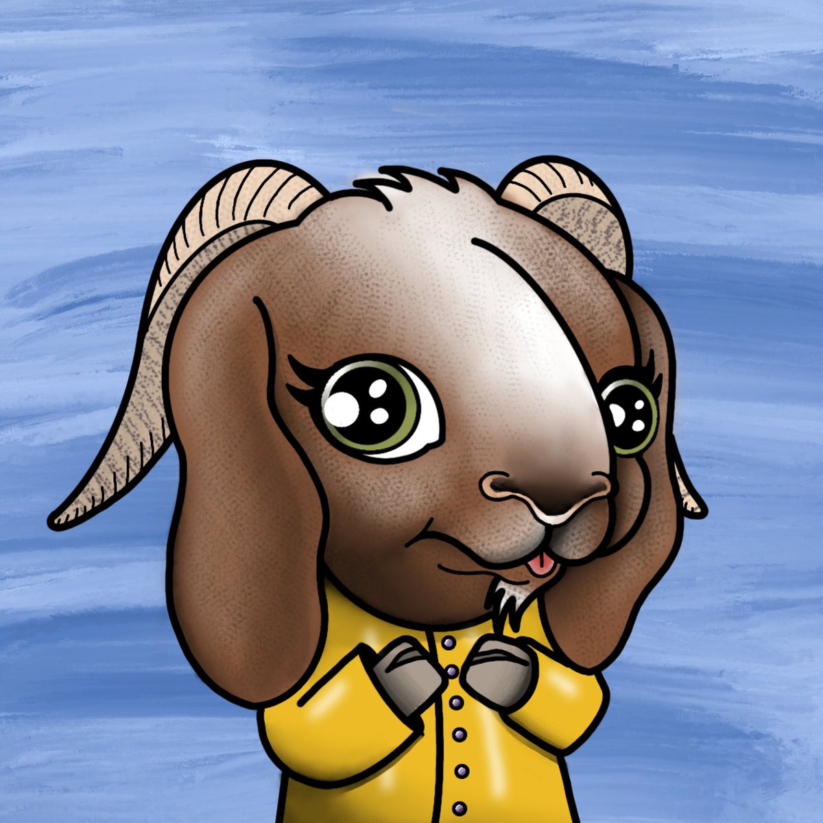 How cool is this collab art from <a href="/blubgalaxy/">Blub Galaxy CNFT</a> 💖🐐 Their talented artist <a href="/emytsukcnft/">Emy CNFT 🚀</a> drew this awesome goat! 

Kia drew her own chibi style goat too✍🏻

Blub Galaxy is Minting on 10 June! 
<a href="/blubgalaxy/">Blub Galaxy CNFT</a>  discord.gg/ESVgJXDWs3
#LFGoat #NFTmint