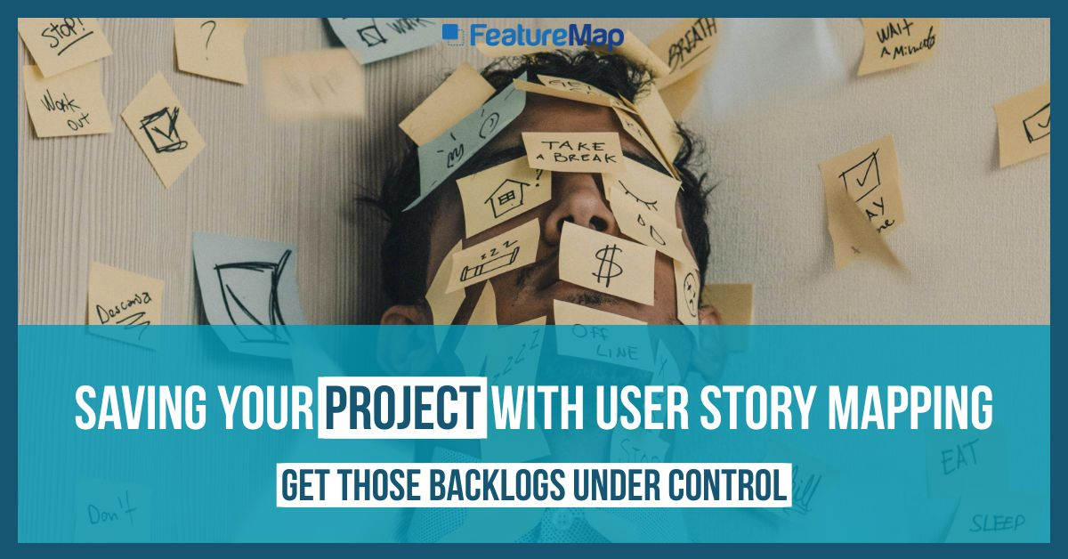 When your #backlog is maaahoooossssivveeee and your #sprint list of tasks are spiralling out of control. It's time to try another method of project management. #userstorymapping with FeatureMap - Alex shares a starting point - blog.featuremap.co/2022/06/saving…