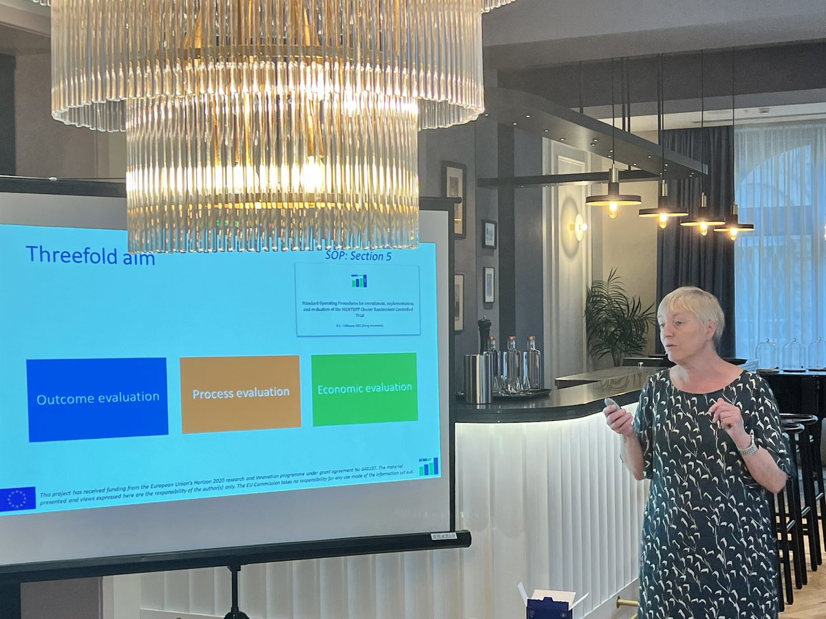 WP8 has been preparing the stratified Randomisation and the Evaluation of <a href="/eu_mentupp/">MENTUPP</a> cRCT, which is starting in June 2022. The Evaluation Phase will include the 1️⃣ Outcome evaluation, 2️⃣ Process evaluation, and 3️⃣ Economic evaluation. #mentalhealth #eufunded #cRCT