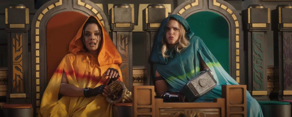 ThorUpdate's tweet photo. “Valkyrie misses her sisterhood [the Valkyrior], so seeing someone who could be her sister is exciting.” 

- Tessa Thompson talking about Valkyrie’s relationship with Jane in Thor: Love and Thunder in the Summer 2022 issue of Disney’s D23 Magazine https://t.co/uQW4PhRBfH