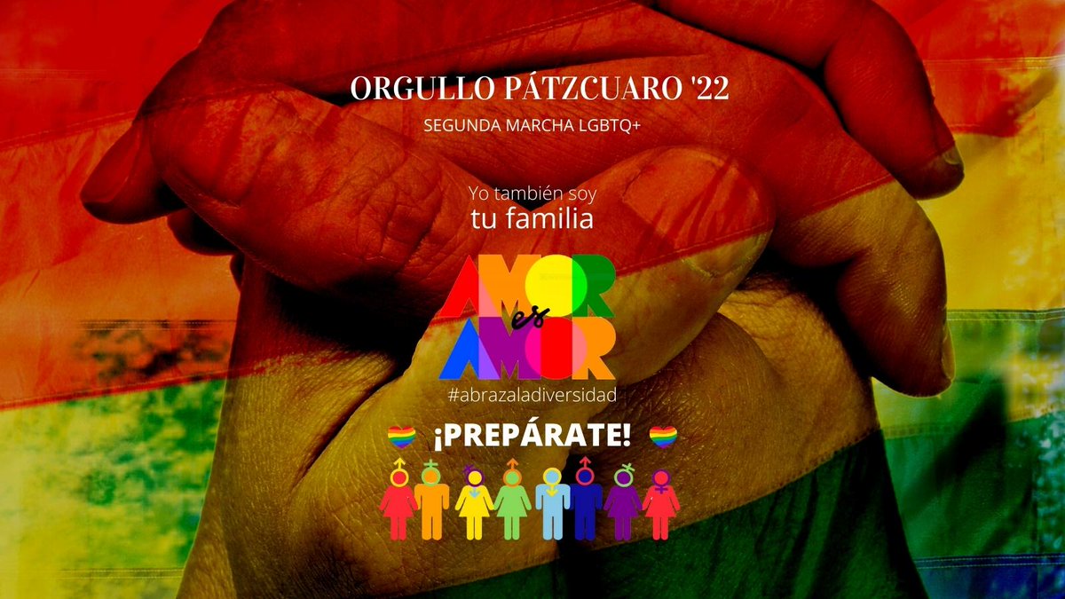 GayPatzcuaro's tweet photo. ¡Prepárate!

Orgullo Pátzcuaro '22

2ª Marcha LGBTQ+

#YoTambiénSoyTuFamilia #AbrazaLaDiversidad #Gay #GayPátzcuaro #GayMichoacán #GayMéxico #Orgullo #OrgulloPátzcuaro #Pride #Pride2022 #PridePátzcuaro #LoveIsLove

via @GayPatzcuaro https://t.co/i2FtXQTKTM