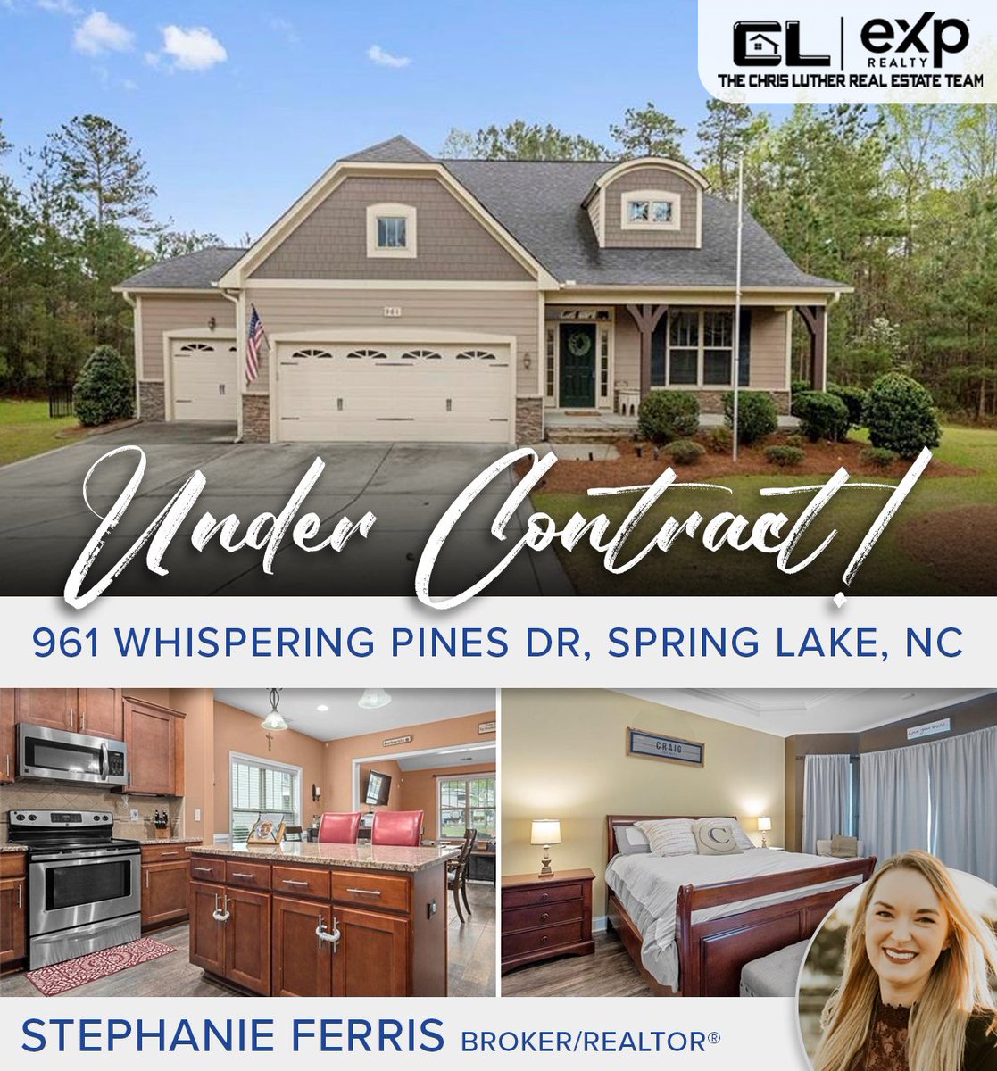 Congratulations to team agent Stephanie Ferris and her buyer clients for going UNDER CONTRACT on this beautiful Spring Lake home! 🏠

#springlakenc #fayettevillenc #fayettevillerealestate #fayettevillerealtor #chrislutherteam #exprealty