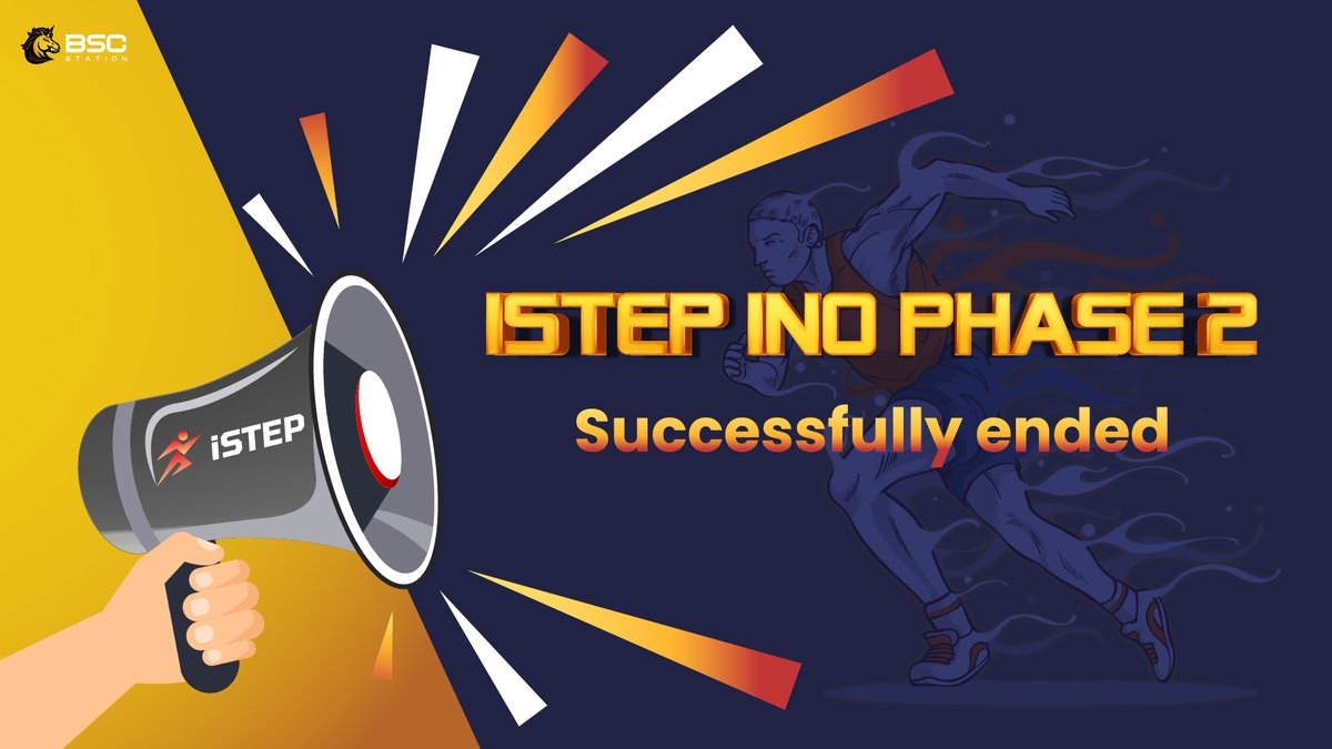BSCS_Global's tweet photo. 📣 Dear community, iStep INO Phase 2 has successfully ended

🎉 Congrats ISTEP Team! 
⛸ [Jogging iBox]: 50/500
👟 [Running iBox]: 118/500

✋Shoebox will be sent directly to user's wallet who has successfully purchased ISTEP INO on BSCStation within 24 hours after INO ends https://t.co/BLelmStMYM