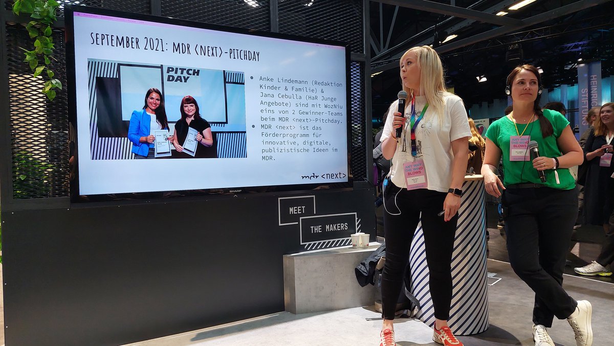 WozNiu ist ein GenAlpha-Info-Projekt des mdr auf YouTube. Motu&amp;quinn sind Robo-Avatare, werden von Redakteuren programmiert und informieren kindgerecht über Themen der pre-teens. Innovativ &amp; zukunftsweisend! 
#rp22