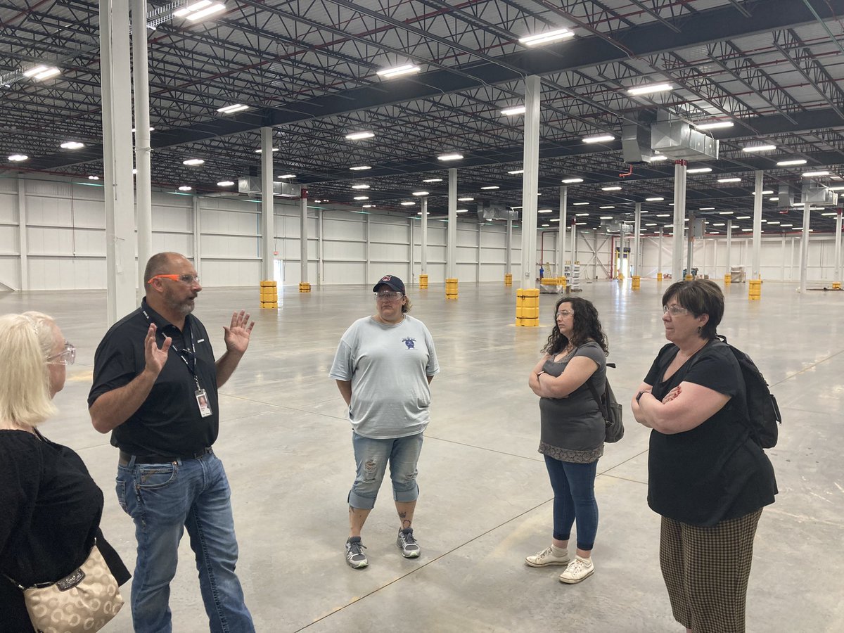 Teachers and Industry day at Doosan Bobcat. New facilities looking for 250 new employees. #IredellReady