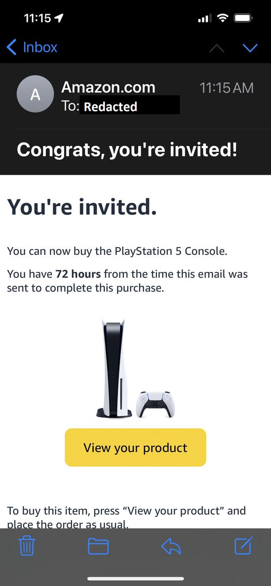 Trying to Buy a PS5 From ? Check Your Email Inbox