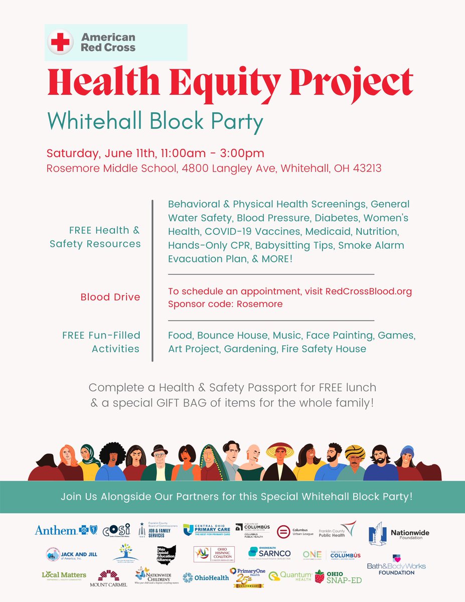 Come see us at the Red Cross Block Party this Saturday! We will be providing fentanyl test strips and other harm reduction resources ☀️