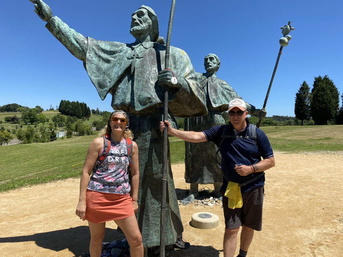 LondoTaxi's tweet photo. Todays Final journey from A Rua to Santiago de compostela it was a tough day &amp; emotional when we arrived. 
🥾🥾🙏❤️ thank you all for your support &amp; donations. It’s been an amazing challenge. Xx
The final thank you video will follow later. 
Total stands at £2878.00 https://t.co/wDaWp5jQ1E