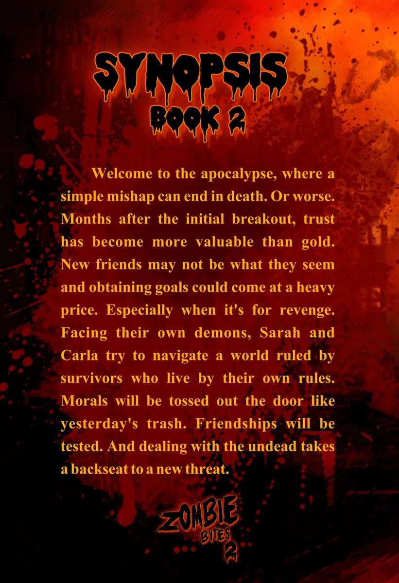 #zombiebytesbook2 cover and back reveal.
#zombiebytes #zombieapocalypse #teamv