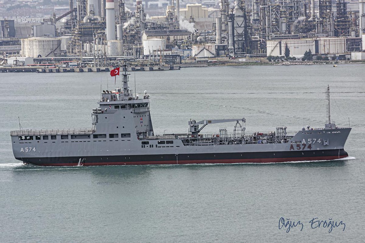 OguzEroguz1's tweet photo. #TurkishNavy's logistic support ship #TCGYzbGüngörDurmuş #A574 https://t.co/yIcTnKRiQC