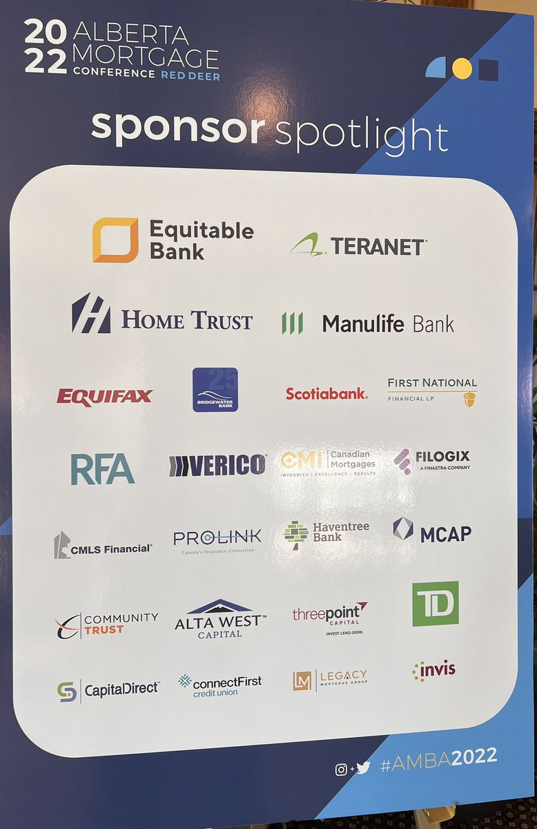 AB_MtgBkrAssoc's tweet photo. All of our gratitude today goes to our amazing sponsors. Thank you! 👏👏👏👏 #amba2022 https://t.co/6c05NHghDG
