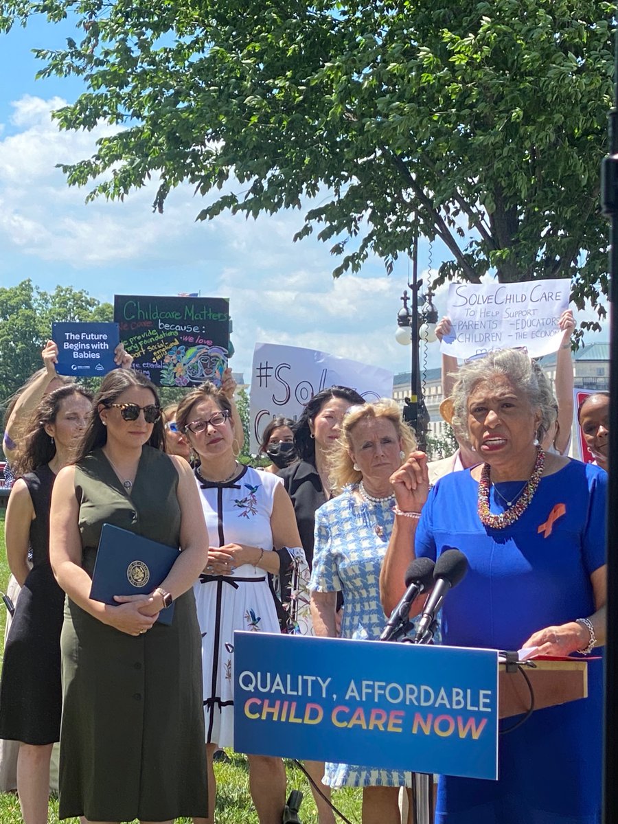 Powerful messages from members of Congress and stories from their constituents: "Child care should not cost more than a mortgage." #solvechildcare #childcarenow
