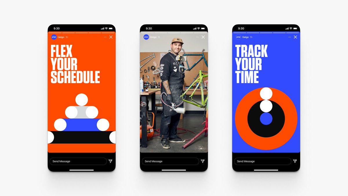 geiststudio's tweet image. Amplifying the independent spirit with Getgo. Read our case study about designing a brand that captures the thrill of being a self-starter. geist.co/work/getgo