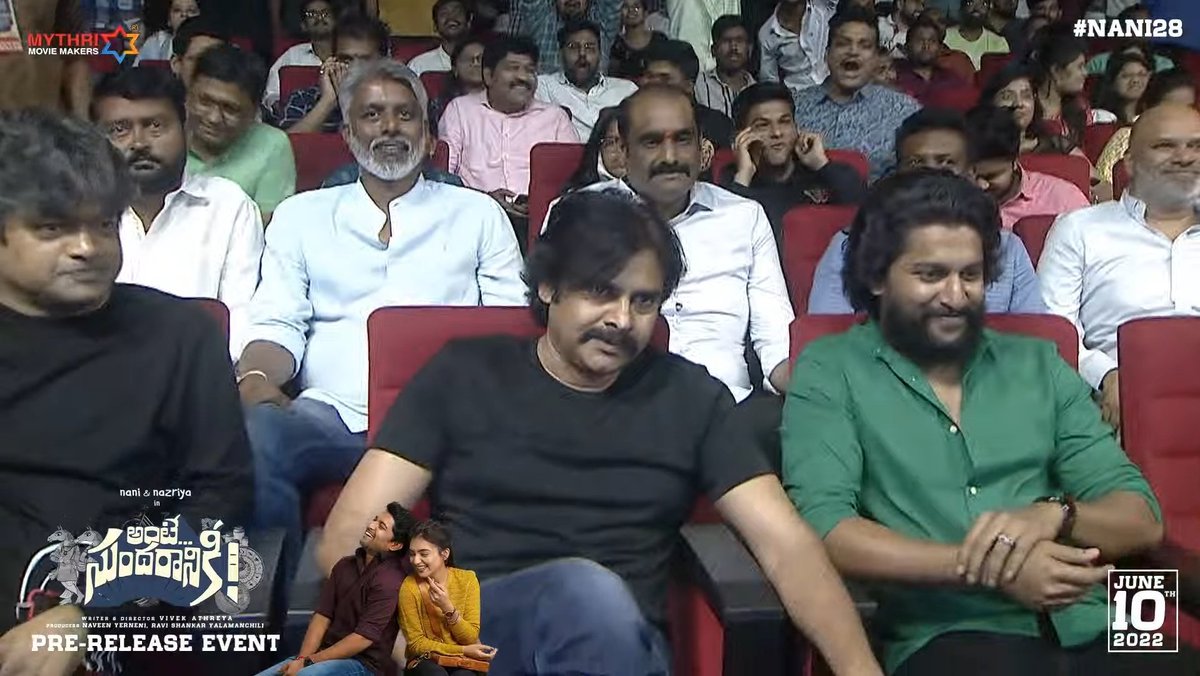 #PKforSundar ❤️🤩
@NameisNani @PawanKalyan 

#AnteSundaraniki Pre Release Event 🔥🔥