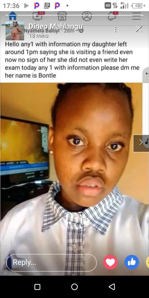 🚨Missing child alert 🚨
Please help the family find their daughter, she's doing Grade 11, she is residing in Mabopane.
#FindBontle #Asifunisane #NationalShutdown Cyril Ramaphosa Zuma malema