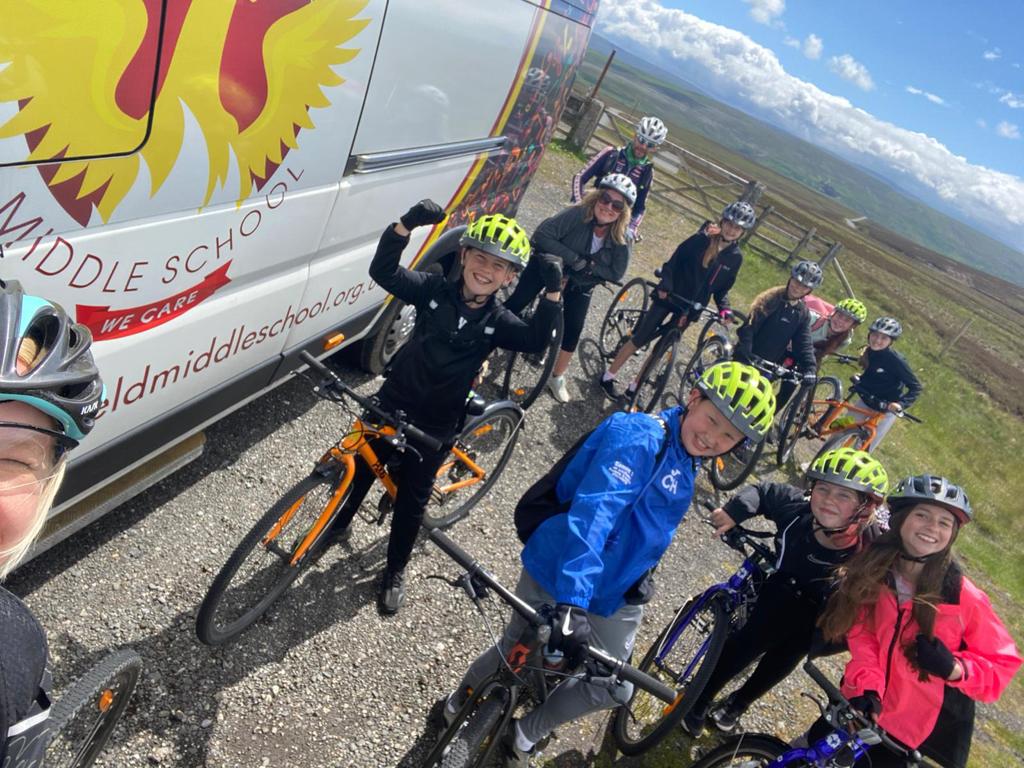 Well done to Wellfield Middle for completing the iconic C2C today! Character building stuff as always! #bebikehappy #C2C #challenge