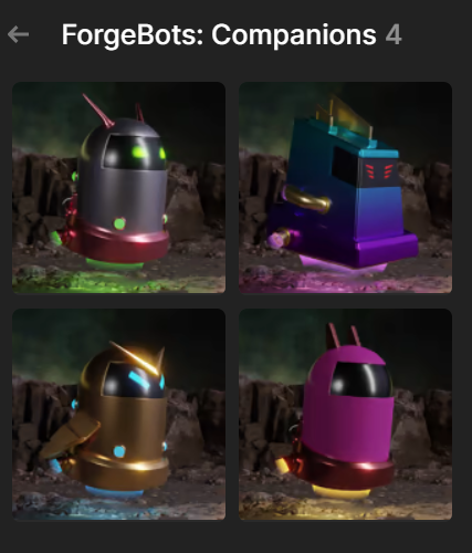 ipseitR's tweet photo. Can't wait to have my @forgebots companions following me everywhere in @YakuCorp's metaverse!
Watch how cool they look in the Yakuverse πππ€ https://t.co/2AjUAhNyML