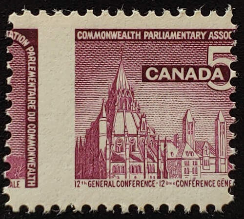 AllNations1949's tweet photo. Canada #450 Never Hinged 1966 5c Parliamentary Library Misperf Lot 75 in our auction Saturday 11th June 2022  #5cParliamentaryLibrary #DramaticMisperf #ErrorStamps #Misperf

https://t.co/7TduDmOtj8 https://t.co/Bkqrm78NqZ