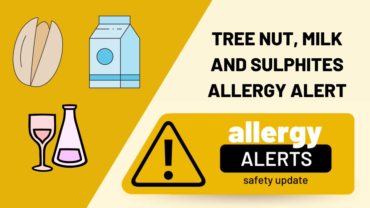 FoodAllergyCAN's tweet photo. #TreeNut, #Milk and #Sulphites Allergy Alert: The CFIA has issued a TREE NUT, MILK and SULPHITES-related recall. Click for product details. https://t.co/bHAn4nsDnH https://t.co/FyXTIWn1Lr