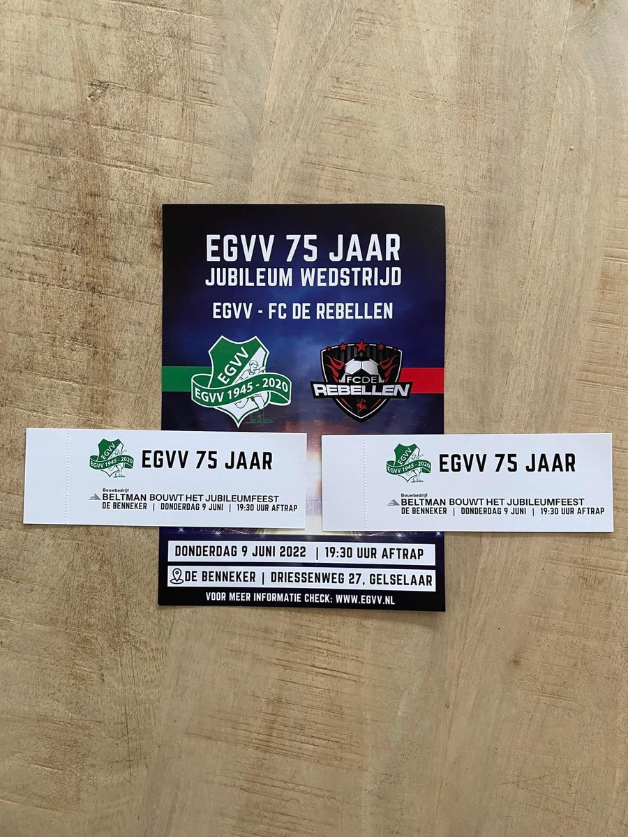 Tim0573's tweet photo. GELSELAAR….
Vanavond eindelijk weer eens naar het mooie @EGVV_Gelselaar, waar de jubileumwedstrijd tegen @FCdeRebellen op het programma staat. Volgens mij zijn er nog enkele entreekaarten beschikbaar. Tot vanavond! https://t.co/rOe7YriIAU
